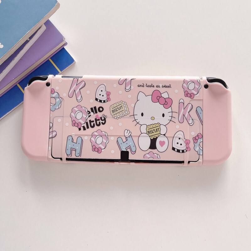 Case Nintendo Switch OLED v2 v1 Hello Kitty Softcase Silicone Casing Soft Silikon