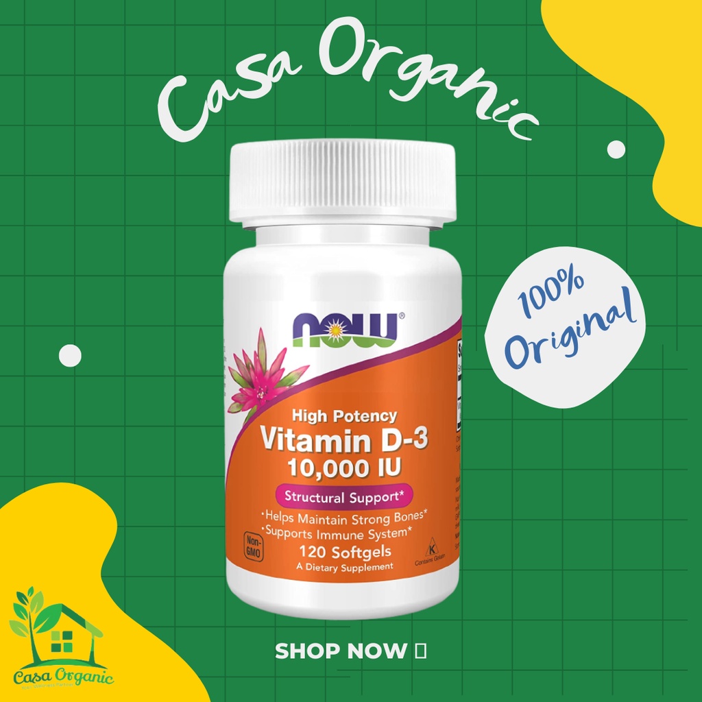 DIJAMIN ORIGINAL NOW HIGH POTENCY VITAMIN D3 10000 IU ISI 120