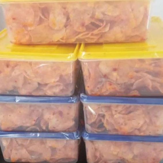 

keripik kentang pedas manis kriuk 520gramW
