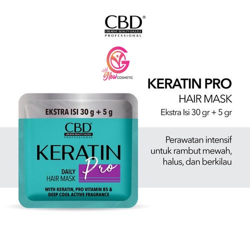CBD KERATIN PRO DAILY HAIR MASK 30G+5G