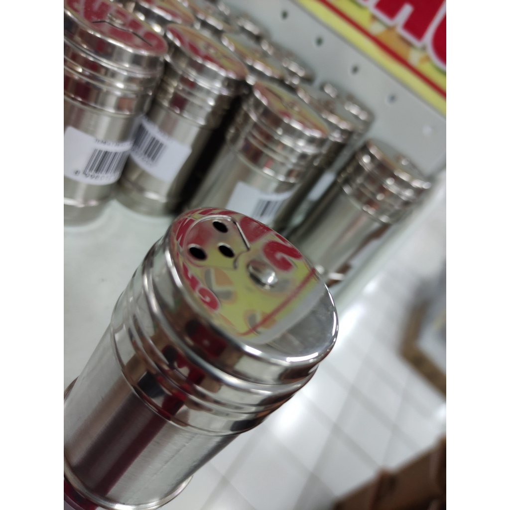 Tempat Bumbu Merica / Garam / Tusuk Gigi Stainless Tebal