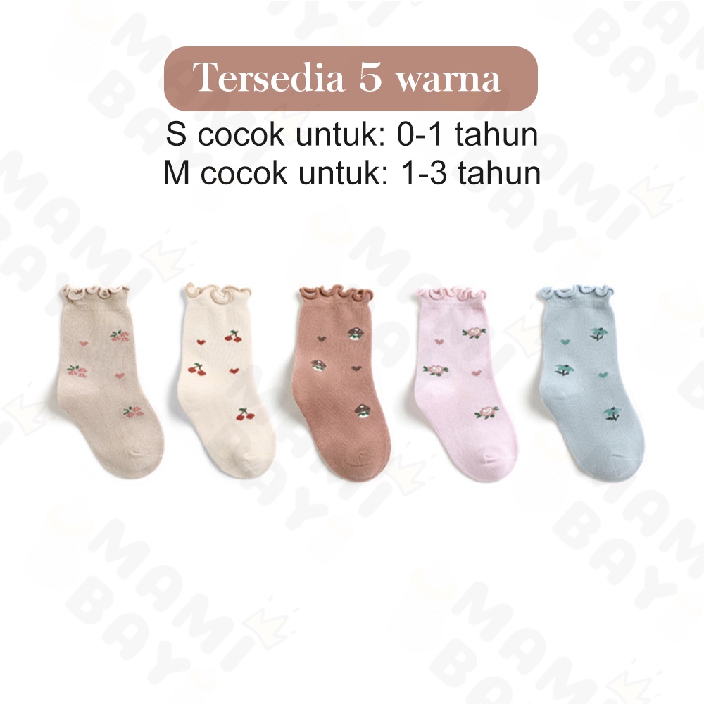 OKEYI Kaos kaki bayi anti slip/kaos kaki panjang bayi lucu 0-3 tahun