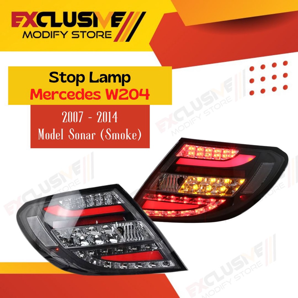STOP LAMP MERCEDES W204 MODEL SONAR SMOKE 2007-2014