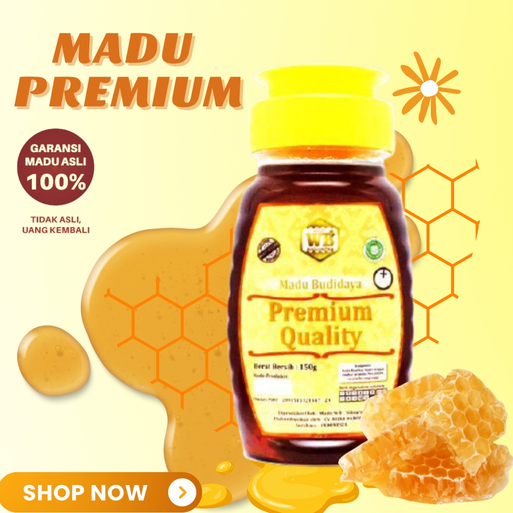 

Madu Premium Quality 100% Madu Asli – 150gr