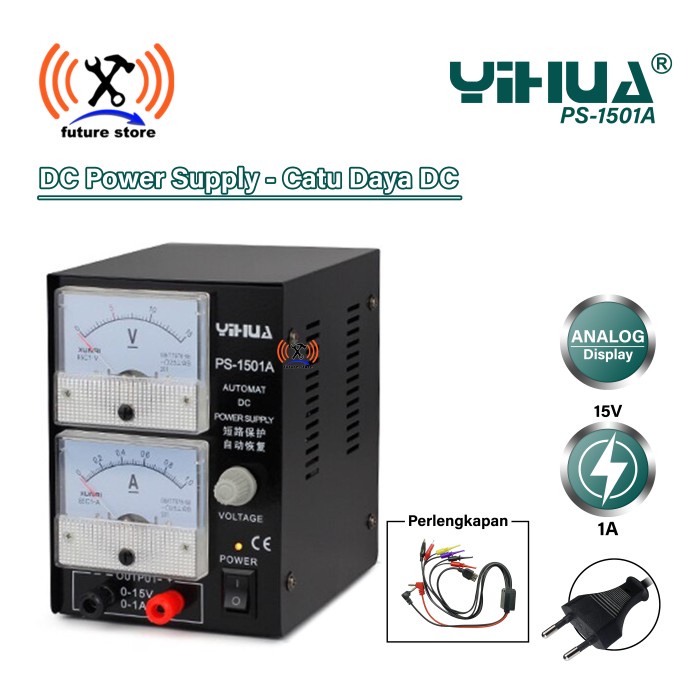 Yihua 1501A Power Supply - Psu 1 Amper Plus Kabel