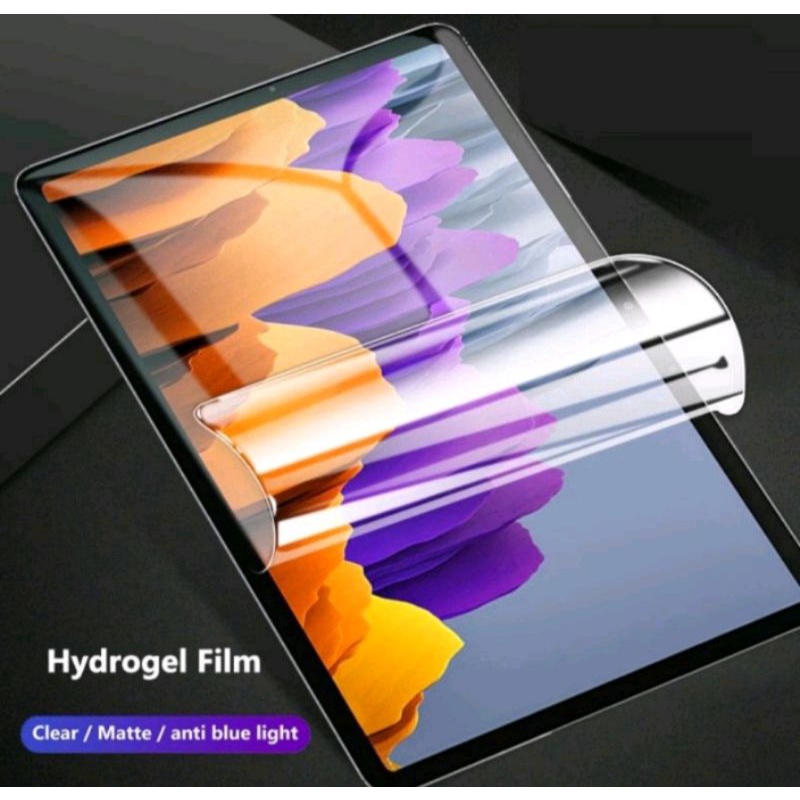 HYDROGEL TAB CLEAR ( SAMSUNG ) TAB ACTIVE 3 A 8.0 SM P335 TAB 3 10.1 P 5210 TAB S 10.5 LTE T 805 N8000 TAB 4 8.0 LTE T335 TAB 4 7.0 TEMPERED GLASS SCREEN GUARD PROTECTOR ANTI GORES TABLET