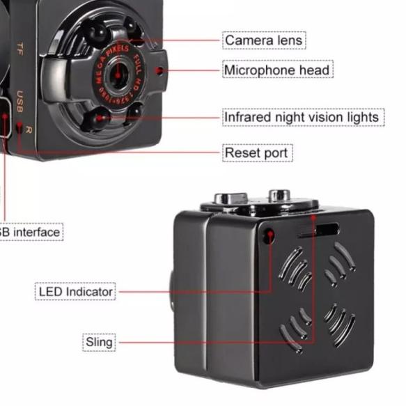 Kamera Mini Pengintai SQ8 - Spy Camera Mini - Cctv Mini - TANPA MEMORY