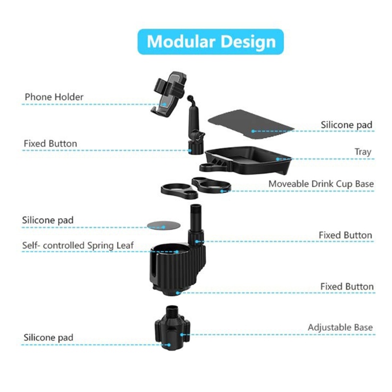 Zzz Tempat Gelas Mobil Botol Minum Bracket Stand Organizer Rak Meja Makan