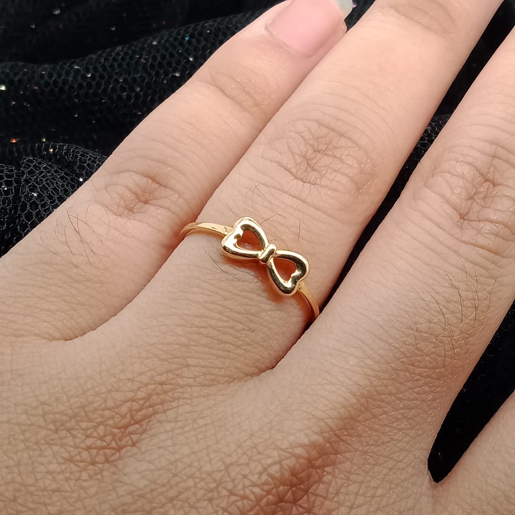 Cincin anak emas 17K - 0.85 gr kadar 750 - 3986