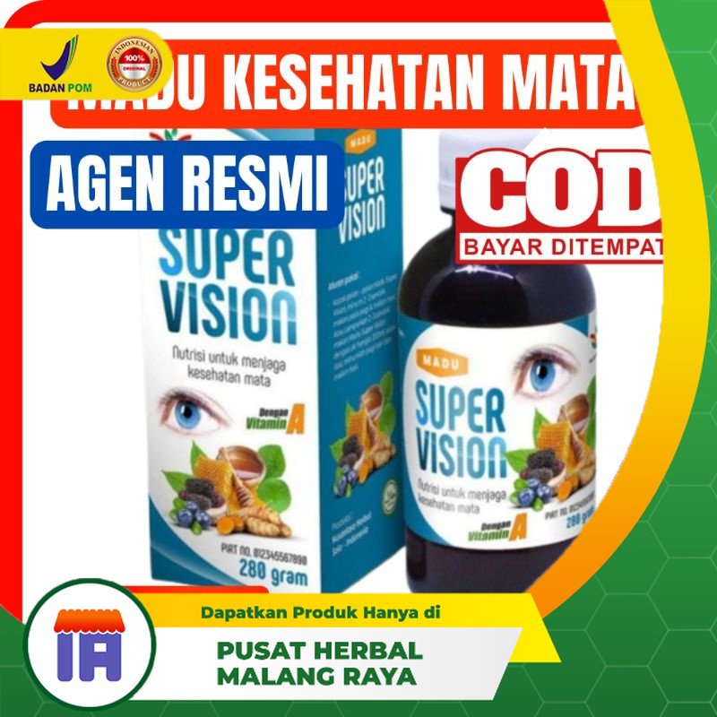 

SUPER VISION ORIGINAL MADU BILLBERRY HERBAL NUTRISI KESEHATAN DAN BERBAGAI GANGGUAN PENYAKIT Mata Madu Supervision Isi 280 Gr