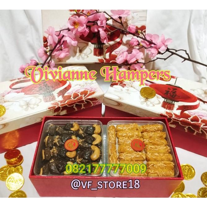 

Hampers Kue Kering Imlek Kastangel & Choc Cheese Cashew Premium Sku 1460