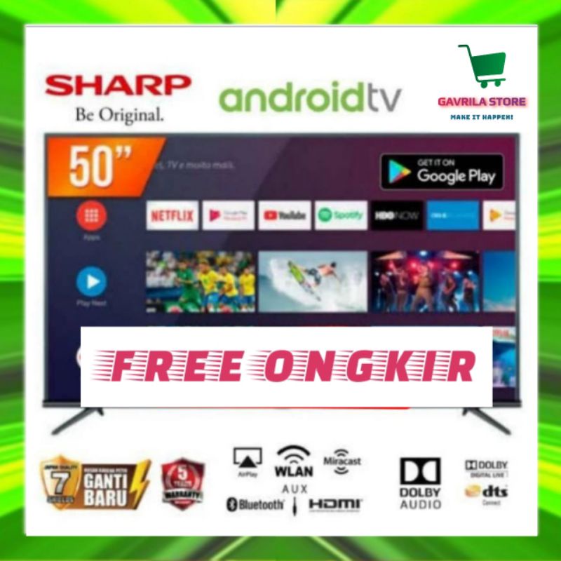TV LED ANDROID SHARP 50 INCH 50BG1 PROMO