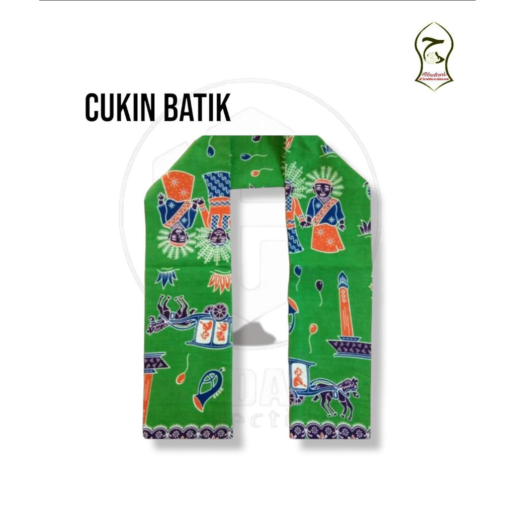 Cukin Betawi / Syal Betawi / Selendang Betawi / Cukin Ondel-Ondel / Cukin Batik RANDOM