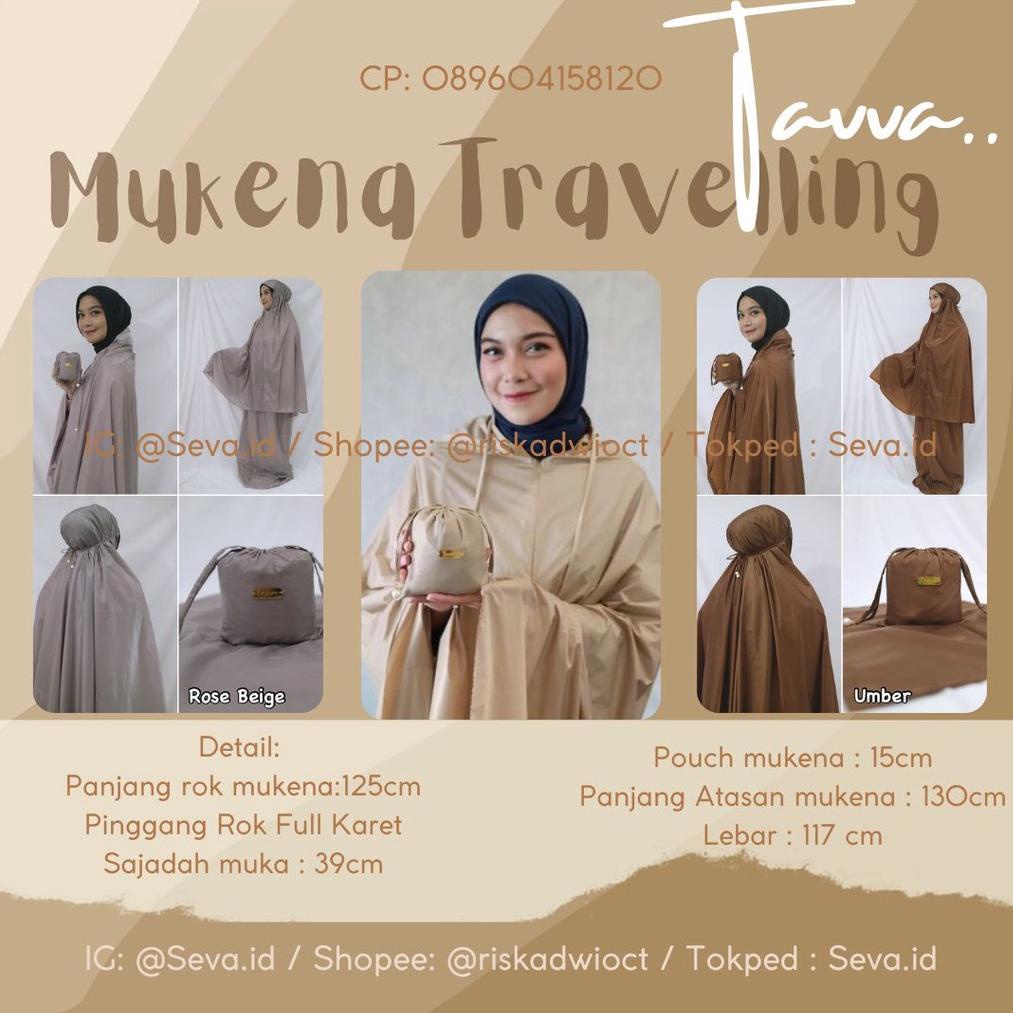 Ready Stock MUKENA TAVVA ORIGINAL TERMURAH MUKENA TRAVELLING MUKENA MINI TAVVA kwalitas oke