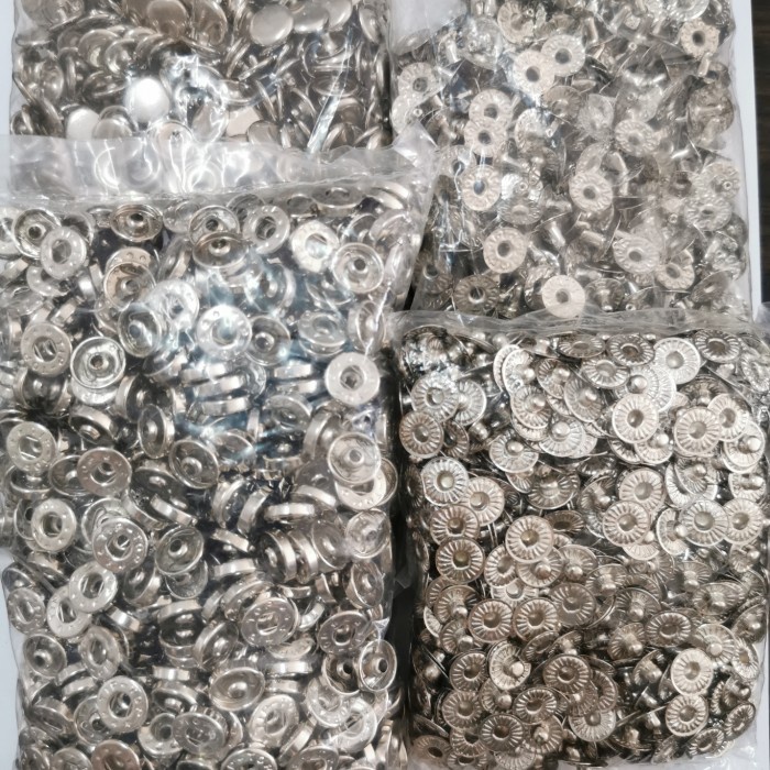 kancing cetet besi 12mm / kancing cetet 330 nikel / 5gross