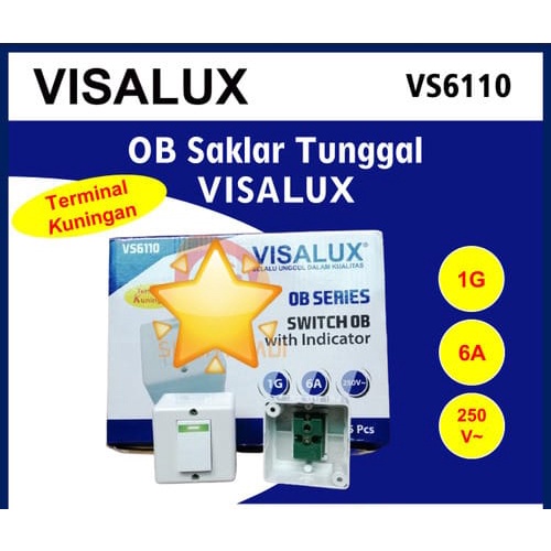 SAKLAR SERI OUTBOW VISALUX VS6110 6A/250V
