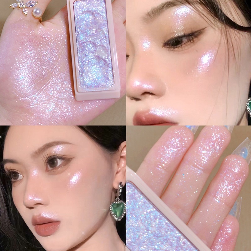 XiXi Highlighter glitter Pallette Waterproof Glitter Highlighter Powder Make up