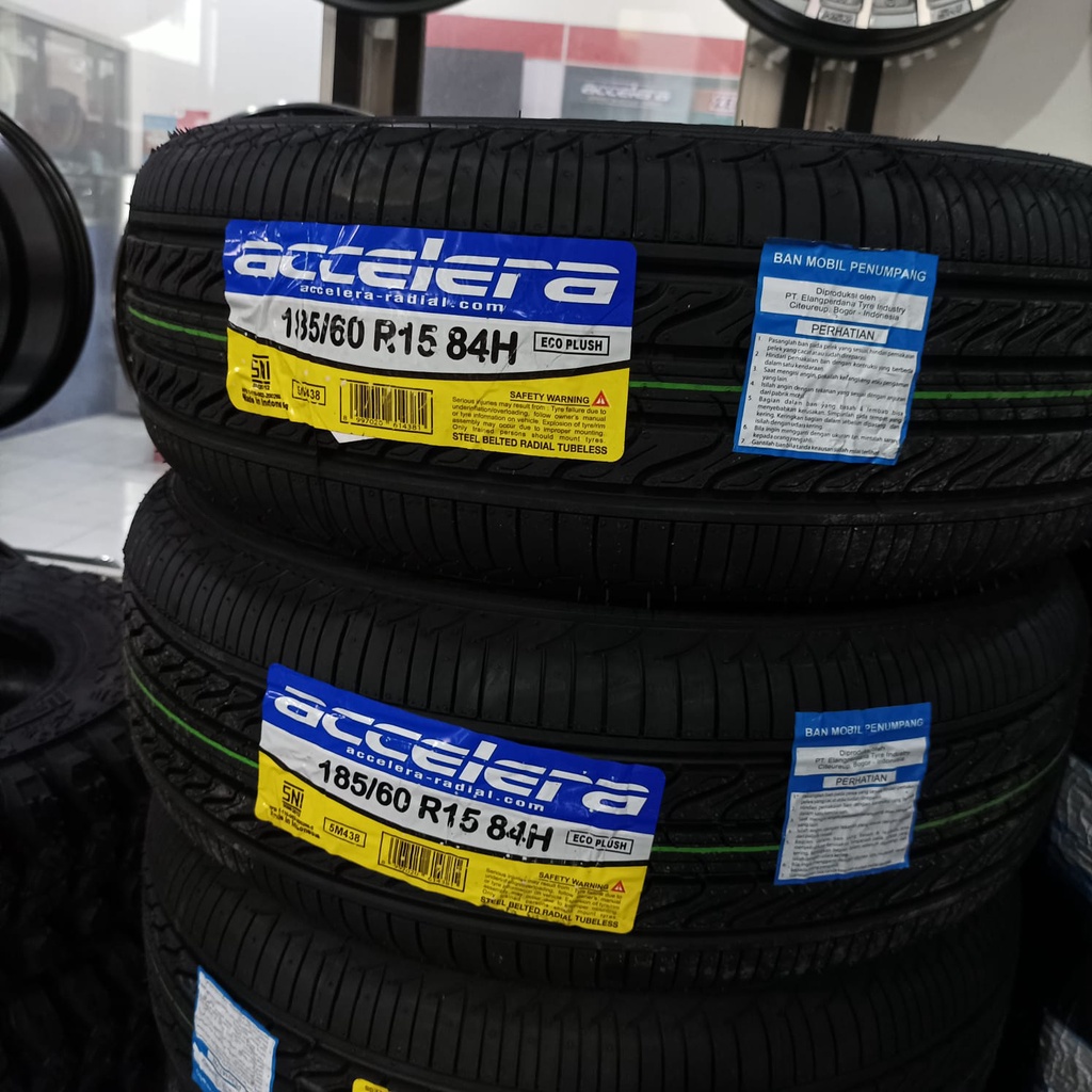 ACCELERA ECO PLUSH 185 60 R15 BAN MOBIL TUBLESS MURAH RING 15 TAHUN BAN TERBARU FREE PASANG BALANCIN