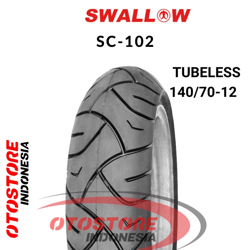 Ban Luar Motor Swallow SC-102 140/70-12  RING 12 Tubeless  ban motor  scooter