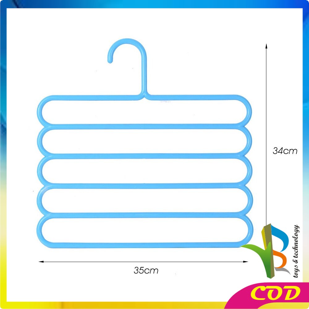 RB-C125 C126 C159 Magic Hanger Baju 9 Lubang / Hanger Pakaian 5in1 Gantungan Baju / Handuk Plastik