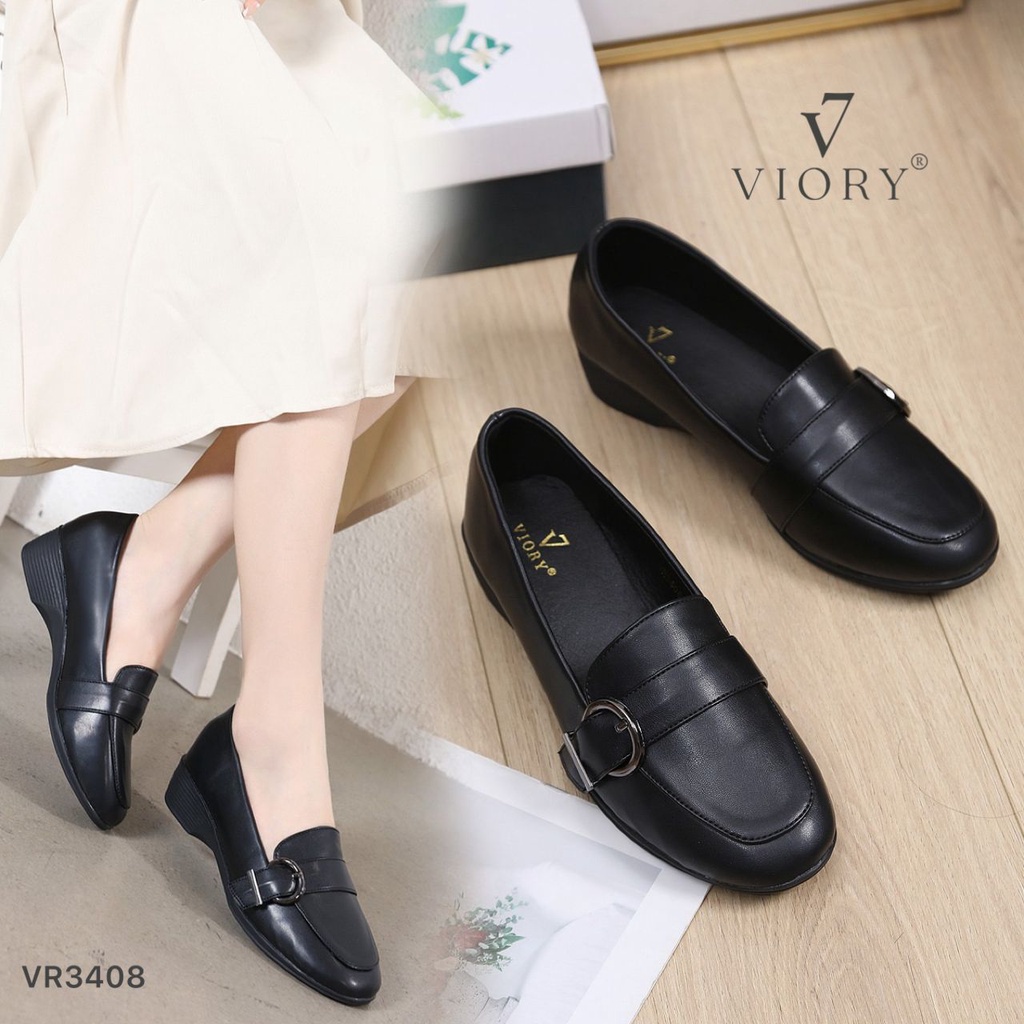 VIORY Loafers Kulit Shoes #VR3408 ORIGINAL