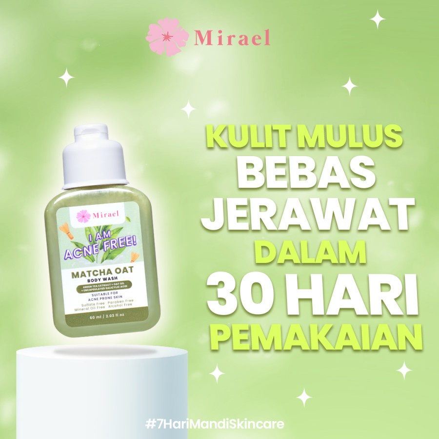 ★ BB ★ MIRAEL Body Wash 60ml (Travel Size) | I am Acne Free - I am Moist - I am Bright