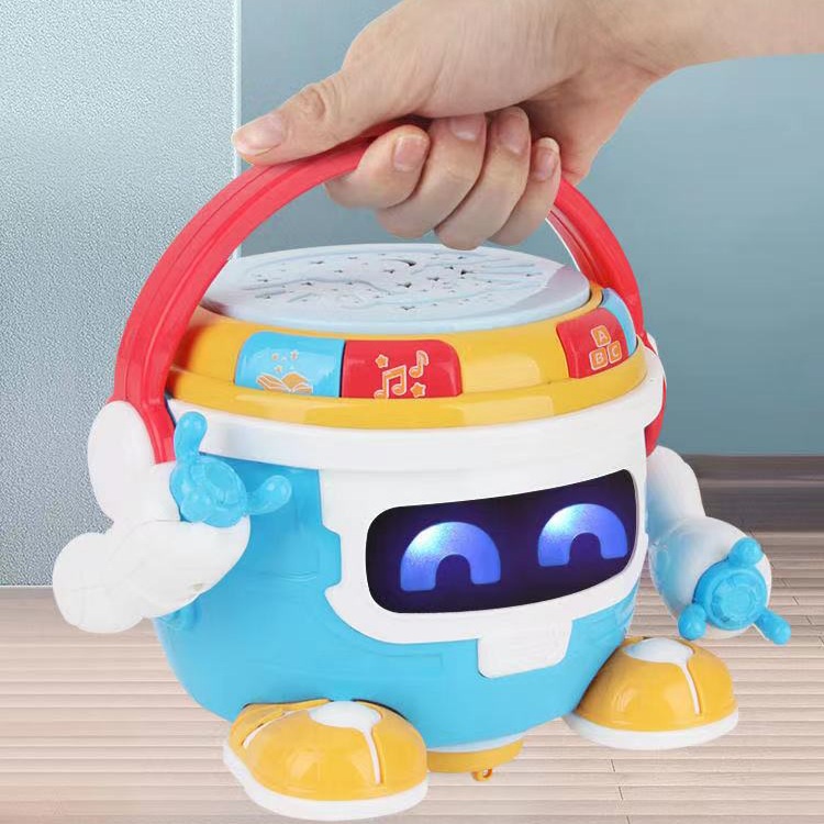 [FUNNY]Mainan Robot Drum Canggih Multifungsi Bisa Jalan Dan Music Serta Lampu Cantik Warna Warni / Multifunction Robot Music Piano And Drum With Lightning