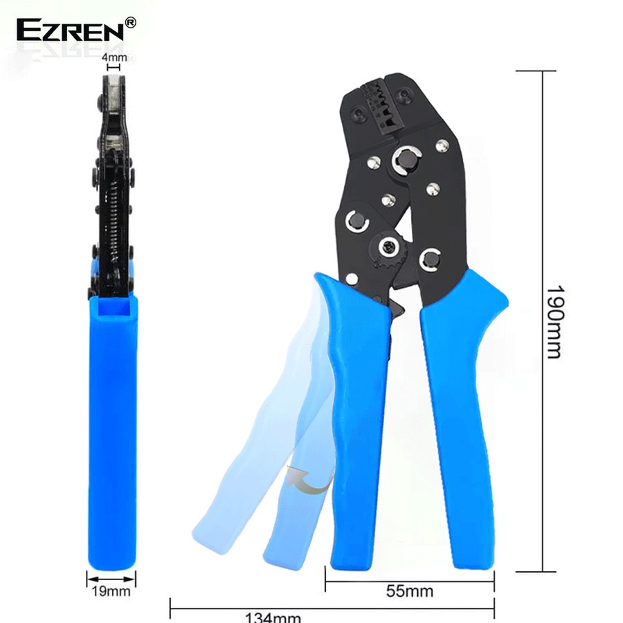 Ezren EZ-06WF Terminal Tang Crimping Press Skun Tools Pliers AWG