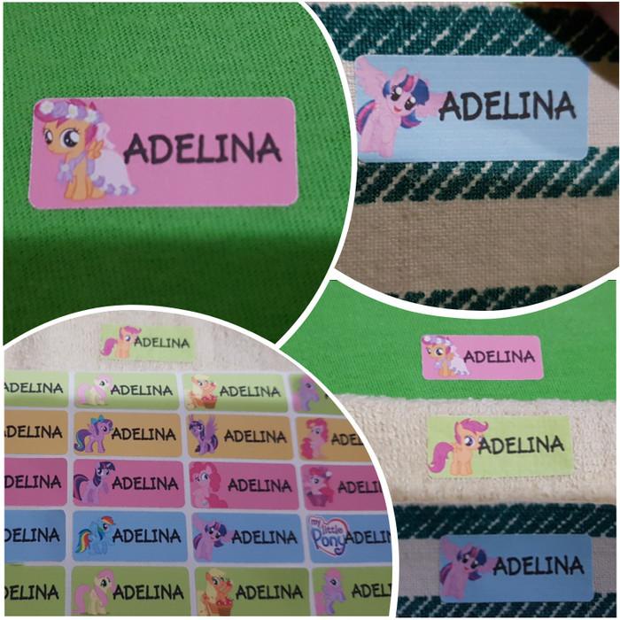 

Label Iron Name Waterproof Sticker Baju 083
