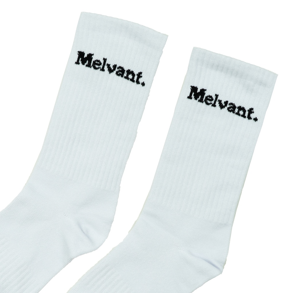 MSC DOW WHITE LOGO - MELVANT SOCK - KAOS KAKI PUTIH