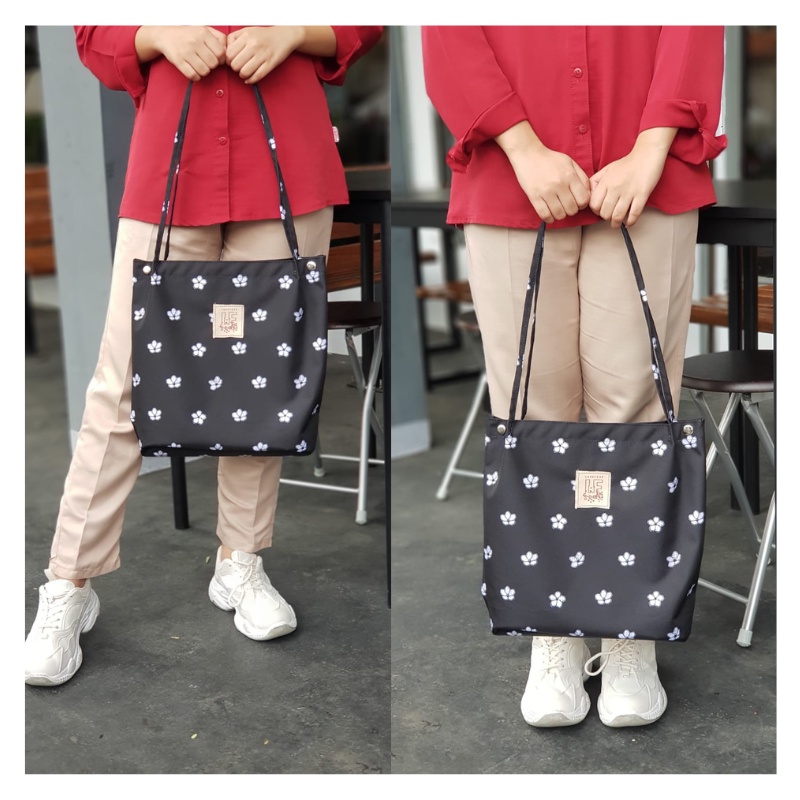 Tas tote keren Bahan Kanvas &amp; Korduroi Totebag Resleting