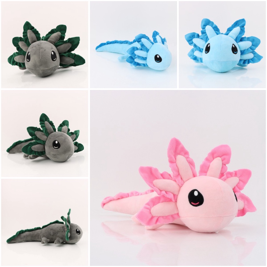 Axolotl Kartun Plush Kain Tahan Lama Dan Lembut Didesain Untuk Meringkuk