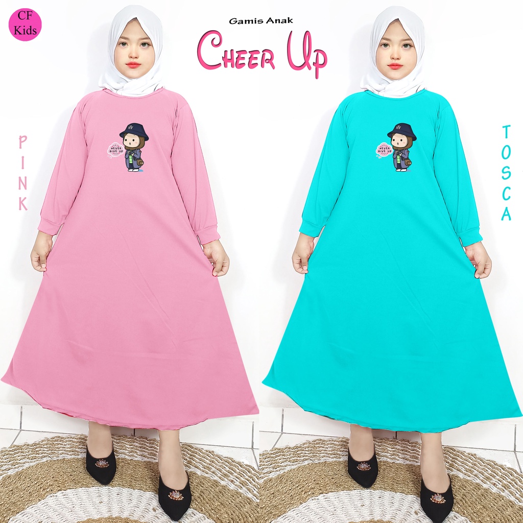 Gamis Anak Perempuan DTF Never Give Up CKids