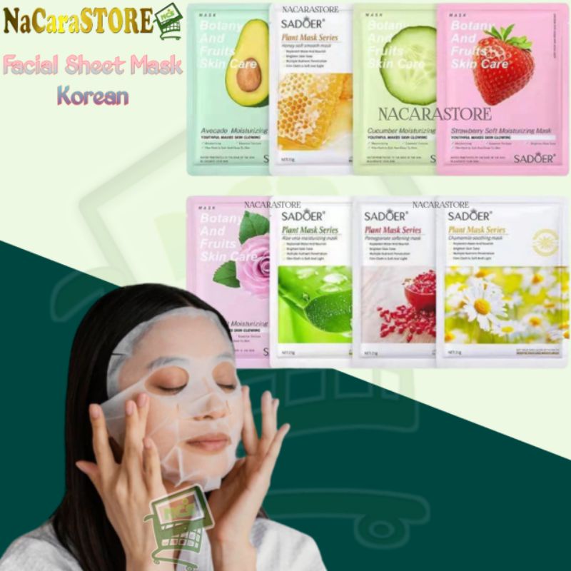 RANDOM SADOER FACIAL SHEET MASK KOREAN / MASKER WAJAH