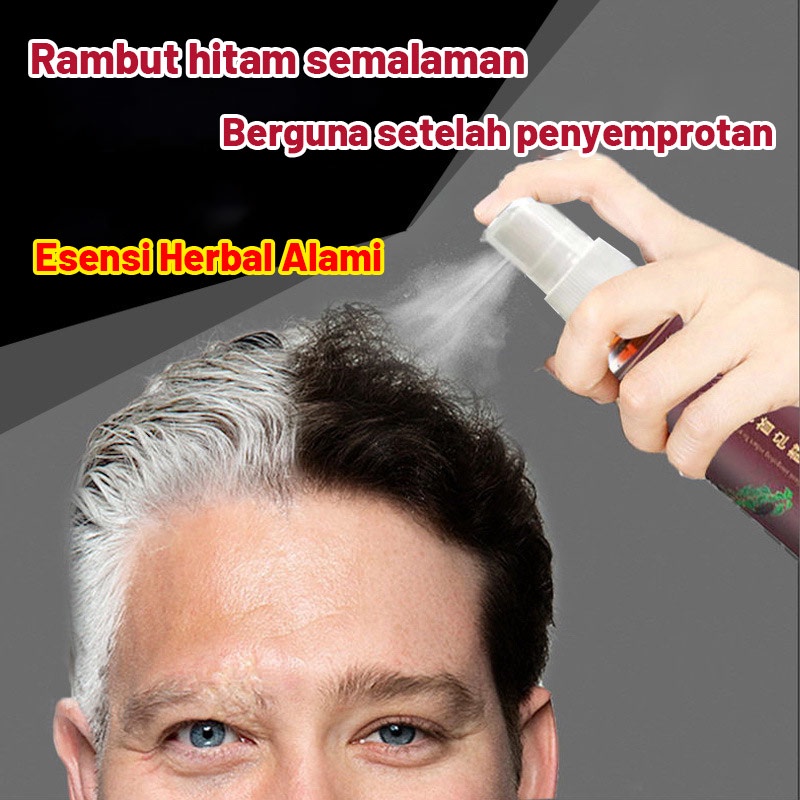 esence fo-ti lingzhi hitam / shampo herbal / melembabkan / tumbuh rambut / rambut hitam / mencegah r