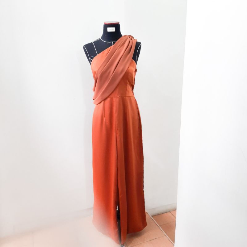 Jumpsuit Overall Satin / custom dress / custom made / custom baju / bridesmaid dress