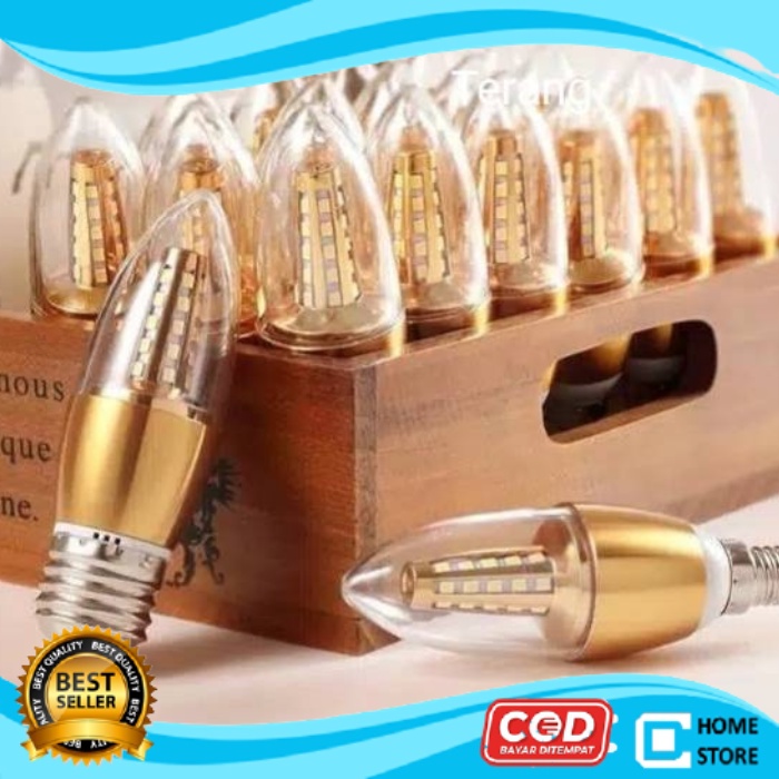 LAMPU LED BOHLAM E14 LILIN CANDLE GANTUNG TIDUR MEJA LANCIP LED