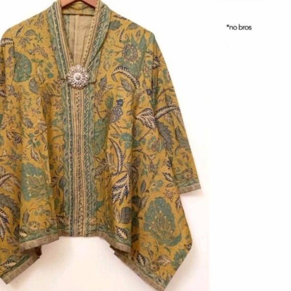 ATASAN BLOUSE BATIK TIGA NEGERI BATWING - Krem, S