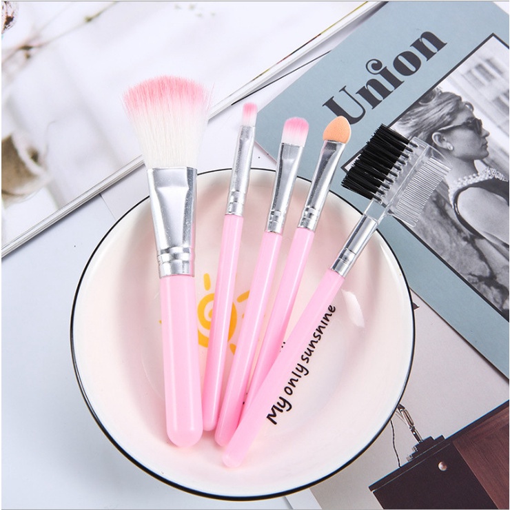 JD 5 Pcs Makeup Set Eye Portbale Makeup Brushes Multi-useBeauty Brush Makeup Tool