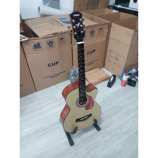 Gitar Akustik Pemula (bonus senar cadangan, pick dan Packing Kayu) Pengiriman dijamin aman