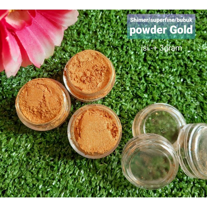 Shimer Gold/Nude/White/Bubuk Henna Putih