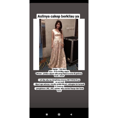 gaun pesta second gaun pl baju pesta preloved