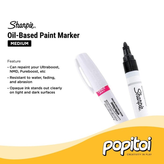 

[COD AKTIF] Sharpie Oil-Based Paint Marker Black Medium Point - Sharpie Black