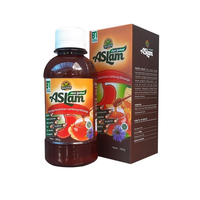

Madu Aslam 280 gr Herbal Asam Lambung Maag Kembung Masela Gerd BPOM