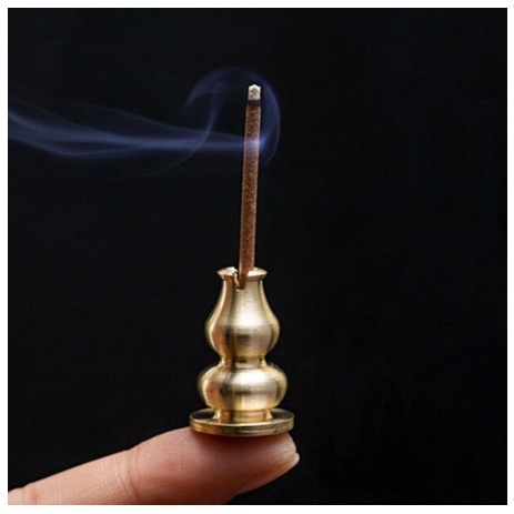 Kuningan Bokor Tempat Tatakan Pembakar Dupa Hio lo Mini Kecil