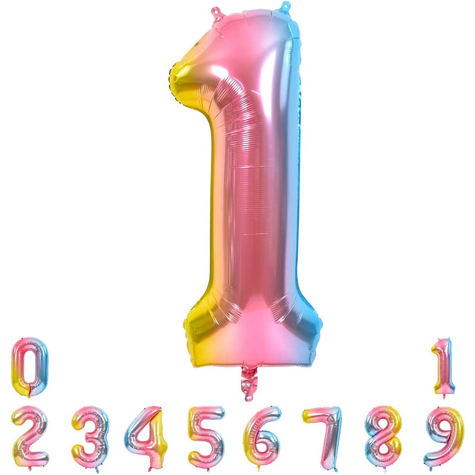 ITSOK BALON FOIL ANGKA MURAH 16 INCH / BALON PESTA/PERLENGKAPAN PESTA/BALLOONABLE/BALON BIRTHDAY/ABALONE/PARTY GIFTS/BALON KARAKTER/BALON FOIL HURUF