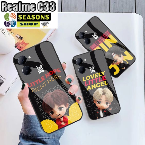 [Realme C33] Softcase Kaca Realme C33- Softcase Glass Glitter Realme C33 -  Softcase Realme C33  - C
