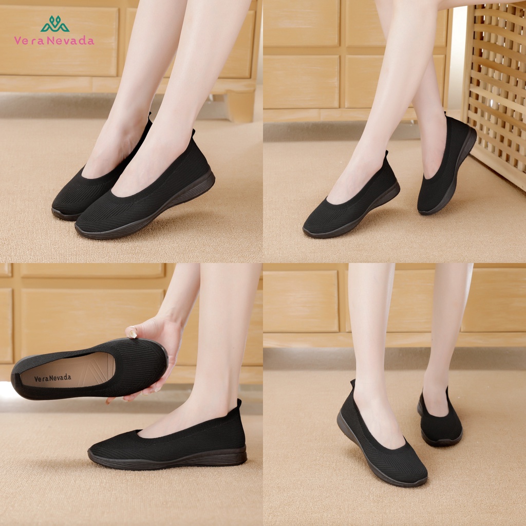 Vera Nevada Sepatu Flat Slip On Wanita Shoes A02