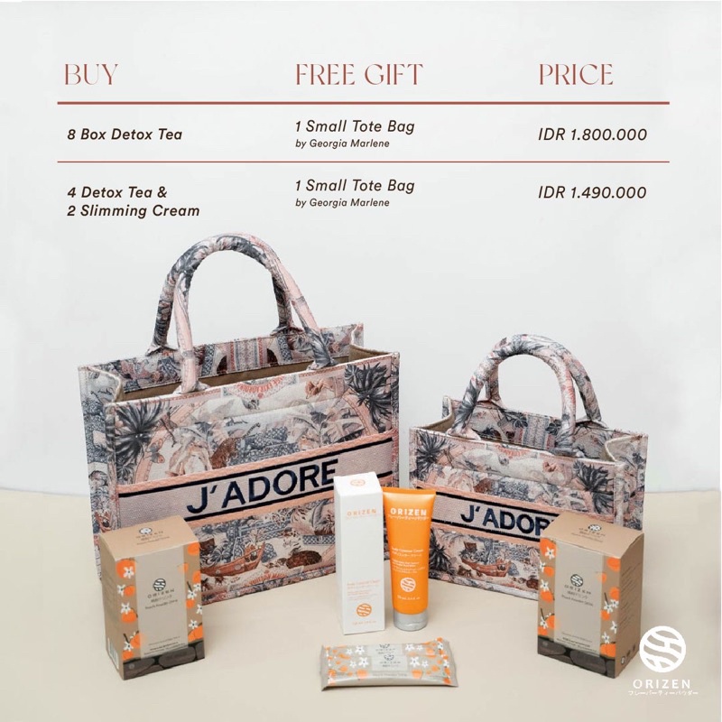 BUNDLING ORIZEN 6 BOX (LEBIH HEMAT) FREE TAS CANTIK