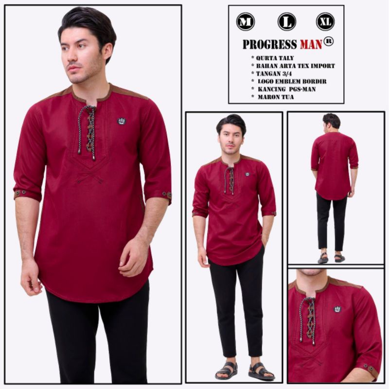 BAJU MUSLIM PRIA KOKO KURTA PAKISTAN KANCING TALI TERBARU 2022/KOKO KURTA PAKISTAN PRIA MURAH KEREN